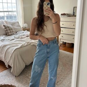 Women's Butterfly Blue Jeans